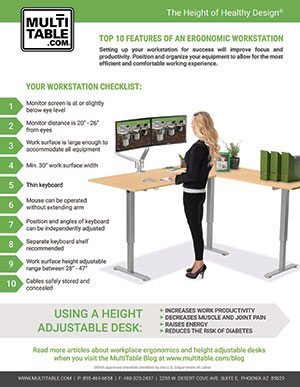 MultiTable Top 10 Features Of An Ergonomic Workstation